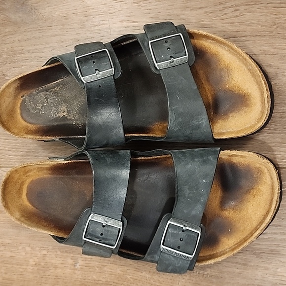 Birkenstock Arizona Footbed Sandals Slides Slip On Leather size EU 46 US 13-13.5 main image 14